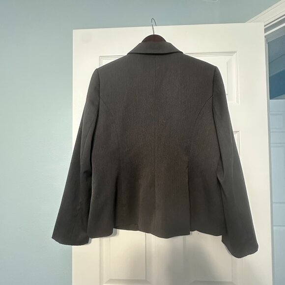 Anne Klein Suit Blazer Jacket Charcoal Gray Size 16 - Picture 6 of 7